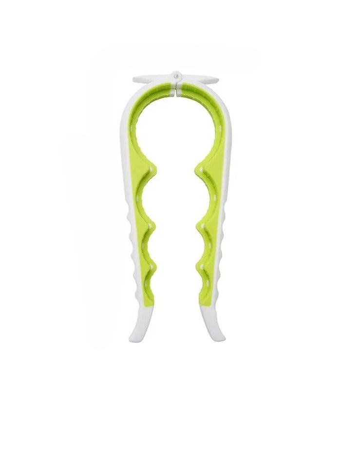 AROAQ Can Opener, Multi Functional Four In One Beverage Bottle Opener, Effective And Easy To Use Jar Opener, Anti Slip Cap Twister For Weak Hands, Seniors With Arthritis, (Green)  - Image 1