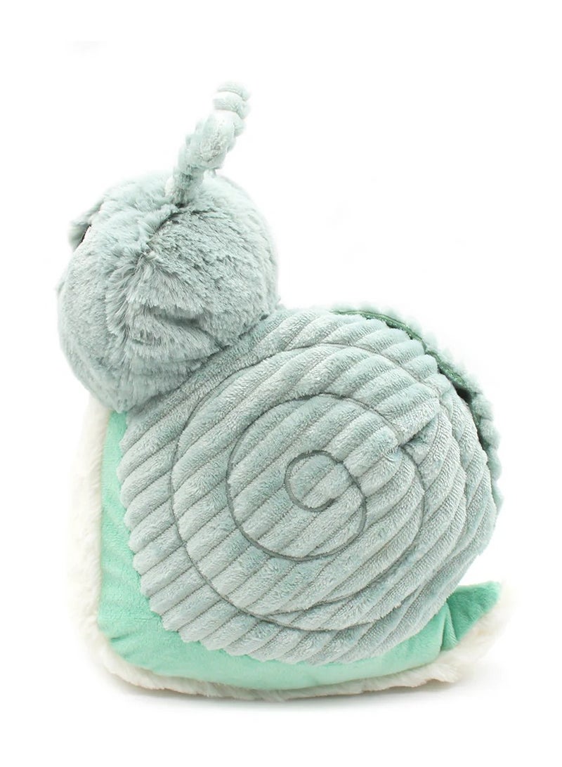 Les Deglingos - Speedou the Snail Plush Toy - Soft Mint Green Cuddle Buddy with Hidden Baby Snail, Eco-Friendly Plush Safe from Birth - Image 1