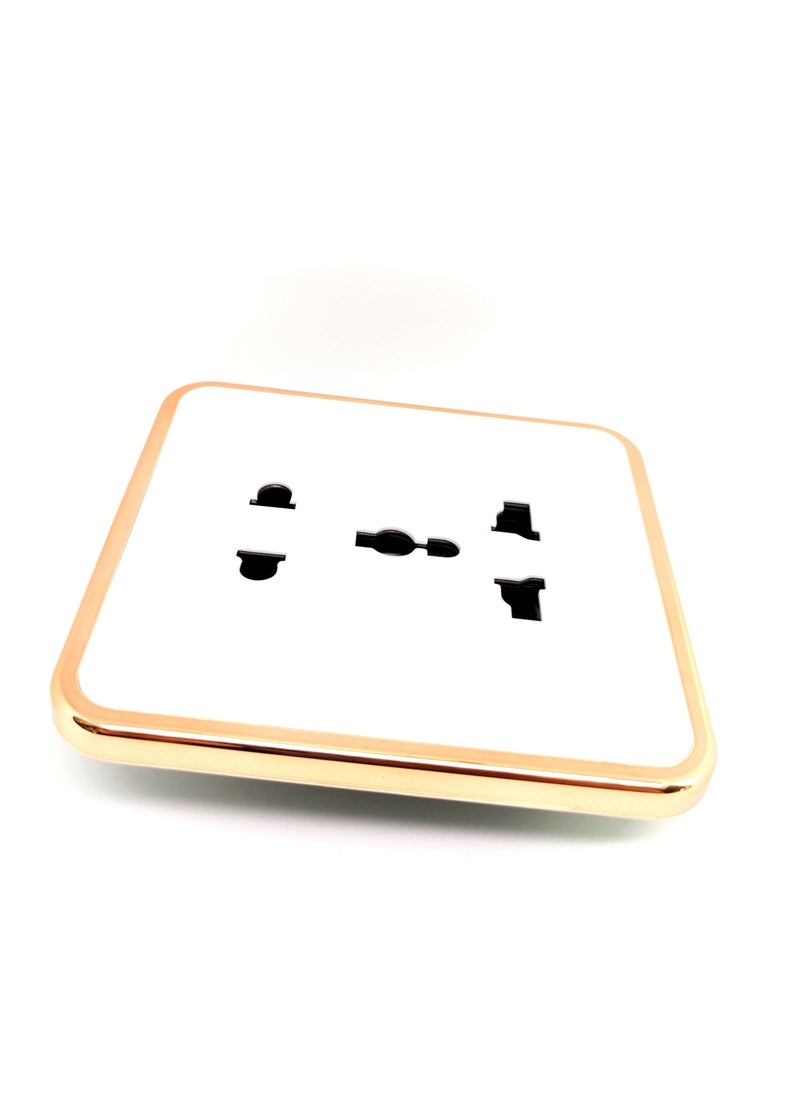 Universal multi-function two-three plug five-hole wall switch socket