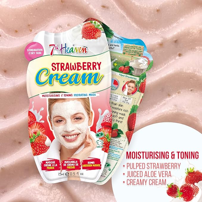 7th Heaven Strawberry Souffle Face Masque 15ml - Image 3