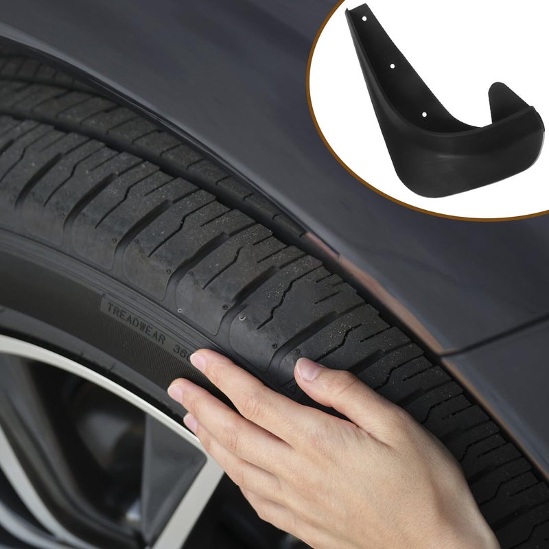 4 Pcs Plastic Car Mud Flaps Splash Guards For SUVs Trucks Fit Exterior Protection Against Mud Stones Debris - Image 4