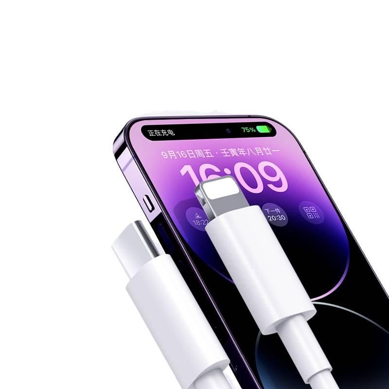 كابل USB-C USB-C إلى USB-C وبطول 2 m وبموصل USB-C لـ شحن الهاتف والتابلت ونقل البيانات واستخدام المحولات والإعداد المكتبي والحمل أثناء السفر iPhone 15 USB C Cable - Image 5