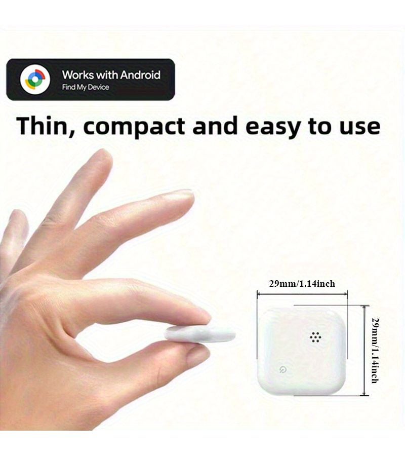White Waterproof Anti-Lost Tracking Device For Keys Wallet Pet Car Luggage Global Precision Location Finder Compatible With Android - Image 3