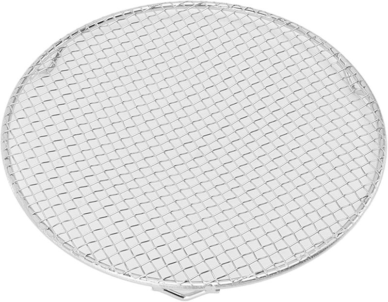 رف تبريد من الفولاذ المقاوم للصدأ ثقيل الاستدارة كبير دائري 18 سم آمن للفرن للخبز والشواء - Image 4