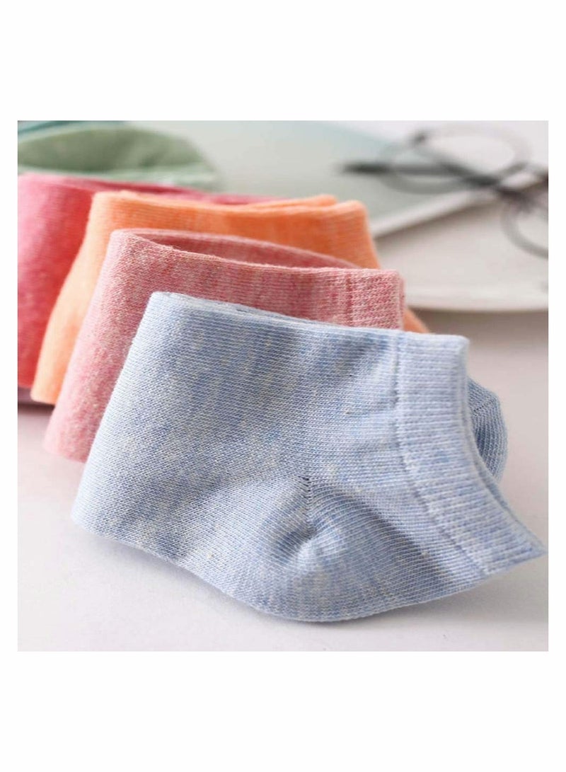 10 Pairs of Eco,Friendly Casual Low Ankle Socks for Men and Women in Solid Colors - Image 4