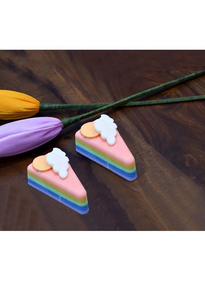 The Little Lookers Dessert Rainbow Pastry Baby Bathing Soap ; 100% Organic & Handmade Non Toxic Skin Friendly Ideal For Babies Kids (100Gpack Of 2)  - Image 2