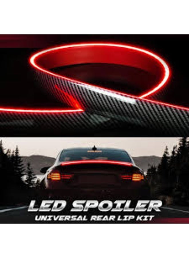 Dreamzon Universal Rear Car Spoiler Led Kit Light Trunk Lip - Flow Turn Signal ~ Trunk Spolier Light - 130cm - 12V - Image 3