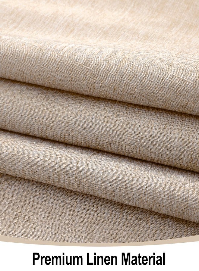 Smiry Square Table Cloth Linen Textured, Waterproof Spillproof Anti-Wrinkle Burlap Tablecloth, Washable Decorative Fabric Table Cover for Dining, Party, Banquet, 60 x 60 Inch, Linen - Image 5