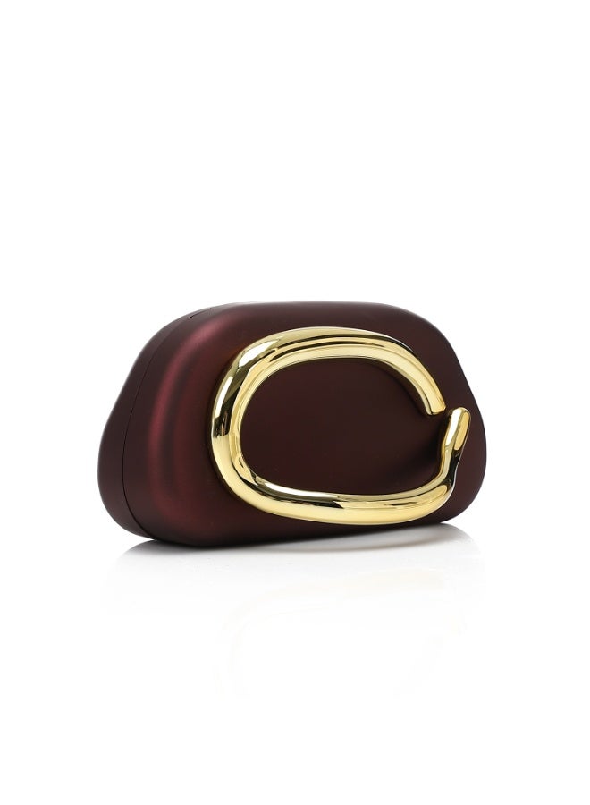 Mr.joe Statement Handle Clutch Burgundy - Image 2
