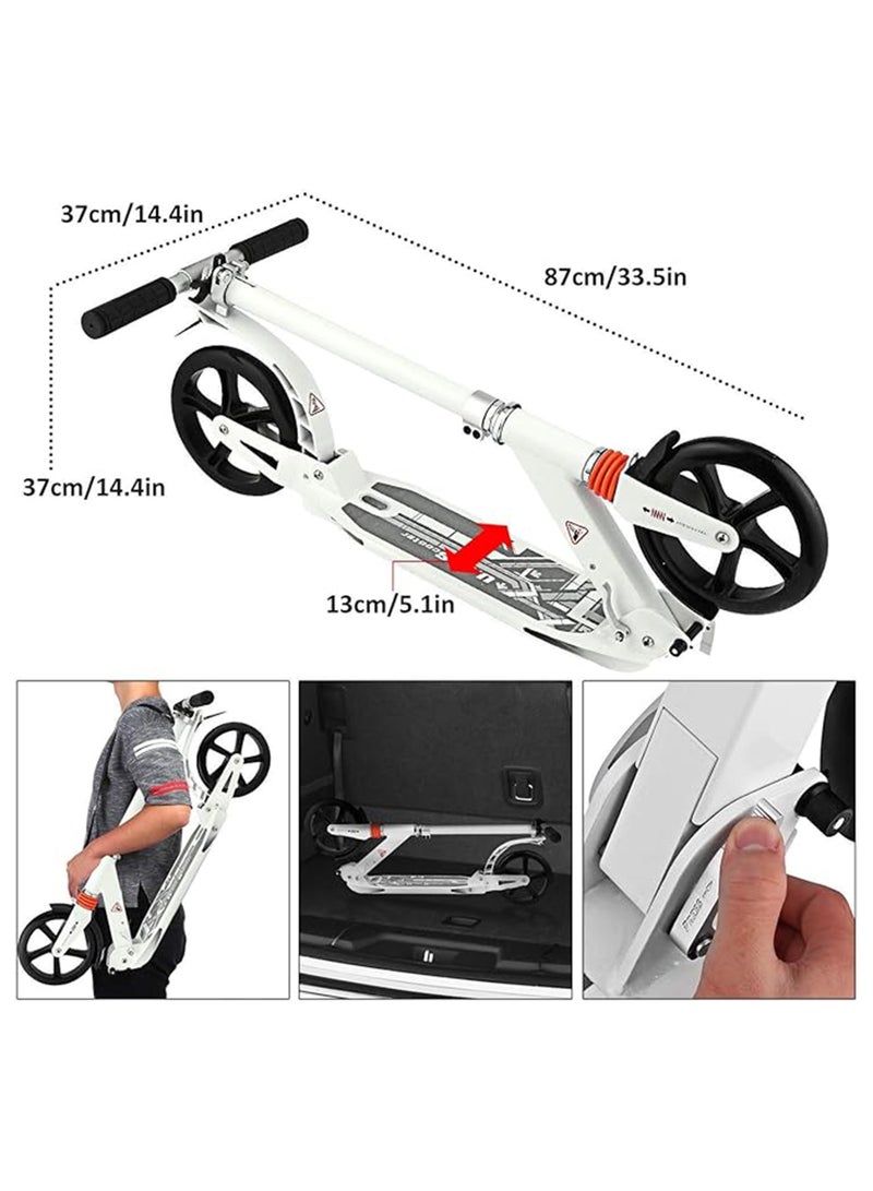 Scooter For Adults Scooters with Big Wheels, Scooter Adult Folding, disc Brake, Double Shock Absorption, Support 220 Lbs Weight, Suitable For Campus And City Trips - Image 2