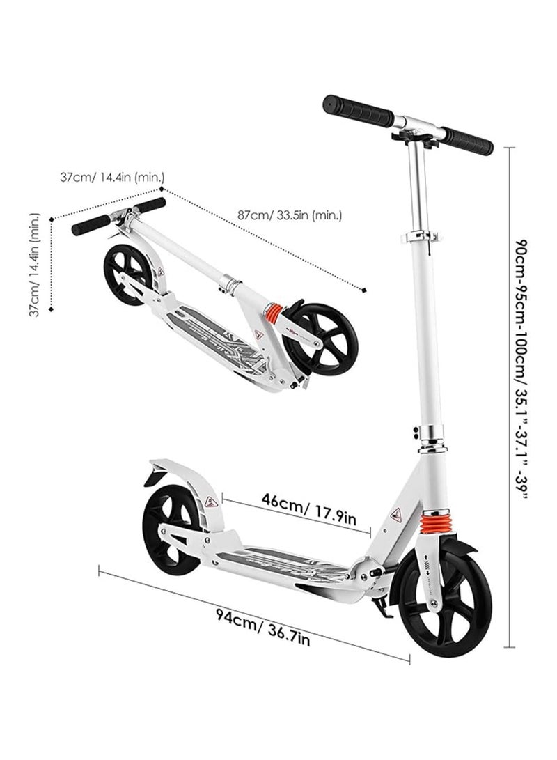 Scooter For Adults Scooters with Big Wheels, Scooter Adult Folding, disc Brake, Double Shock Absorption, Support 220 Lbs Weight, Suitable For Campus And City Trips - Image 1