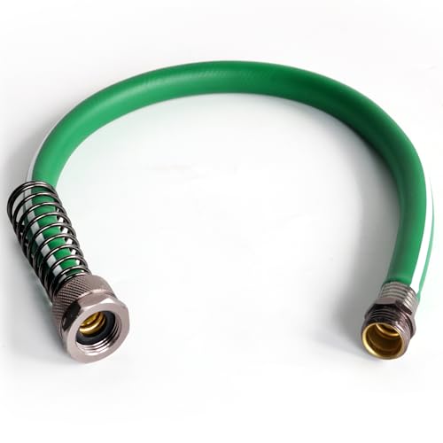 Sunifier Short Garden Hose 3 ft 6ft 8 ft 10 ft – Hybird Leader Water Hose - Small Garden Hose Extension, Flexible Hose Extender for Lawn Watering, Car Washing - Burst 500 Psi (Green, 3 FT) - Image 1