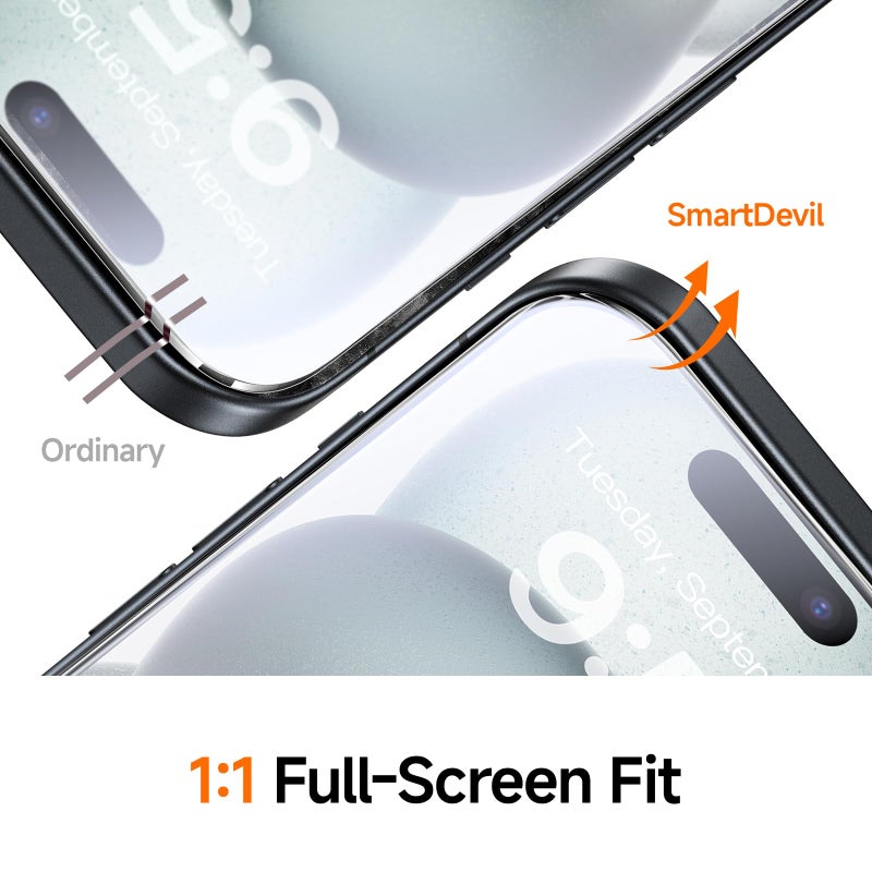 SMARTDEVIL Screen Protector for iPhone 16 Pro Max (3-Pack), HD Clear 9H Aluminosilicate Tempered Glass, SmartPull Box Dust & Bubble-Free Installation, Case-Ready Fit - Image 4