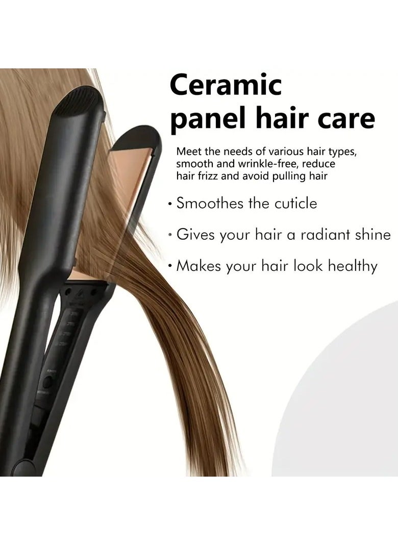 Goolsky Professional 2-in-1 Hair Styler, Ceramic Flat Iron And Curling Iron, Dual-Use Straightening And Curling Tool With Adjustable Temperature Control For Straight, Curly, And Wavy Hairstyles, Gifts For Women  - Image 3