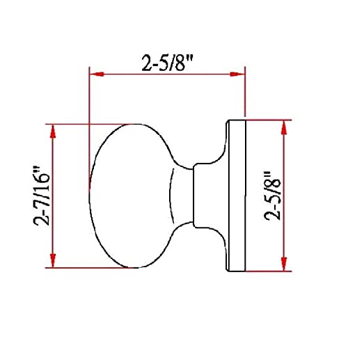 Design House 750653 Egg Dummy Door Knob, Oil Rubbed Bronze - Image 2