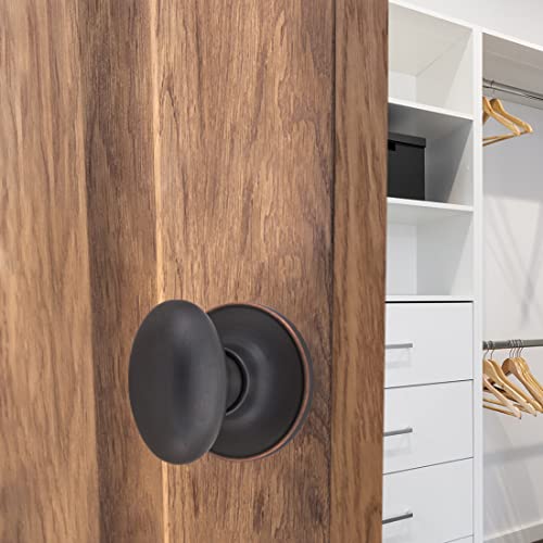 Design House 750653 Egg Dummy Door Knob, Oil Rubbed Bronze - Image 4