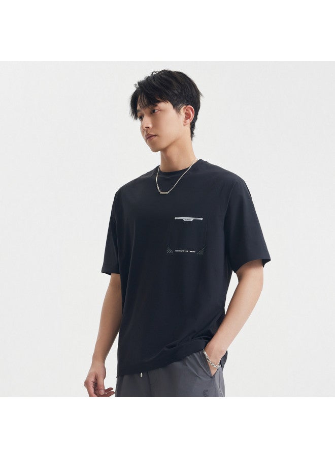 Cabbeen Short Sleeve Men's T-shirt Creative Pocket Trendy Fashion Comfortable Summer Short Sleeve T-shirt Men's Clothing - Image 4