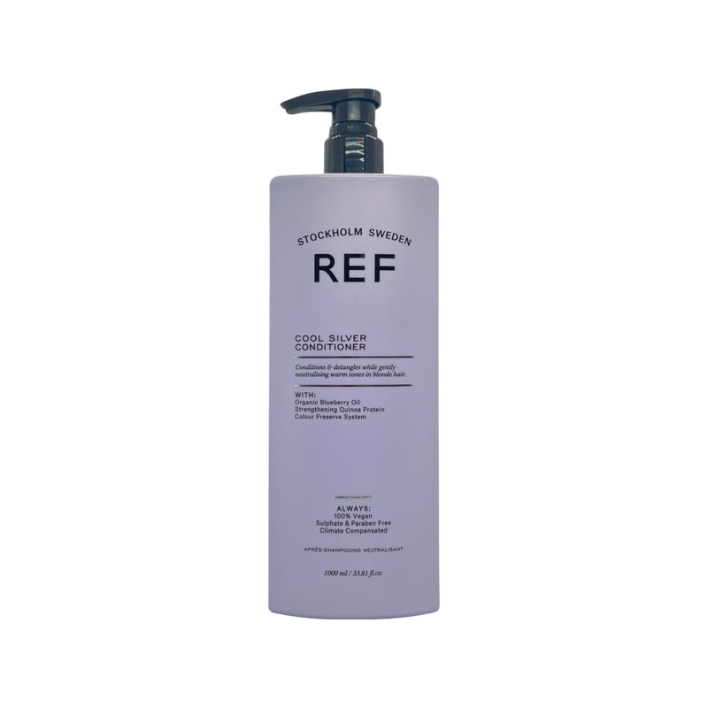 Ref Cool Silver Conditioner 1000ml Conditioner with natural extracts and violet pigments specially selected to protect, strengthen and neutralise unwanted yellow tones