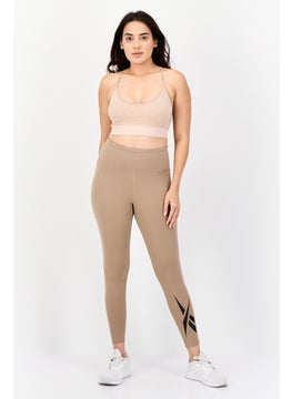 Reebok Women Tight Fit Pull-On Training Tight, Taupe  - Image 2