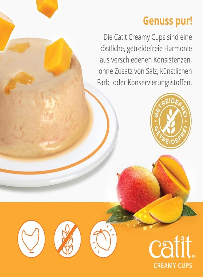 كاتيت مكافآت كاتيت الكريمية للقطط - دجاج/مانجو، عبوة من 4 قطع للقطط والقطط الصغيرة - خالية من الحبوب، بدون ملح أو مواد حافظة - Image 4