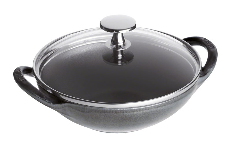 STAUB Baby Wok 05Qt Graphite Gray