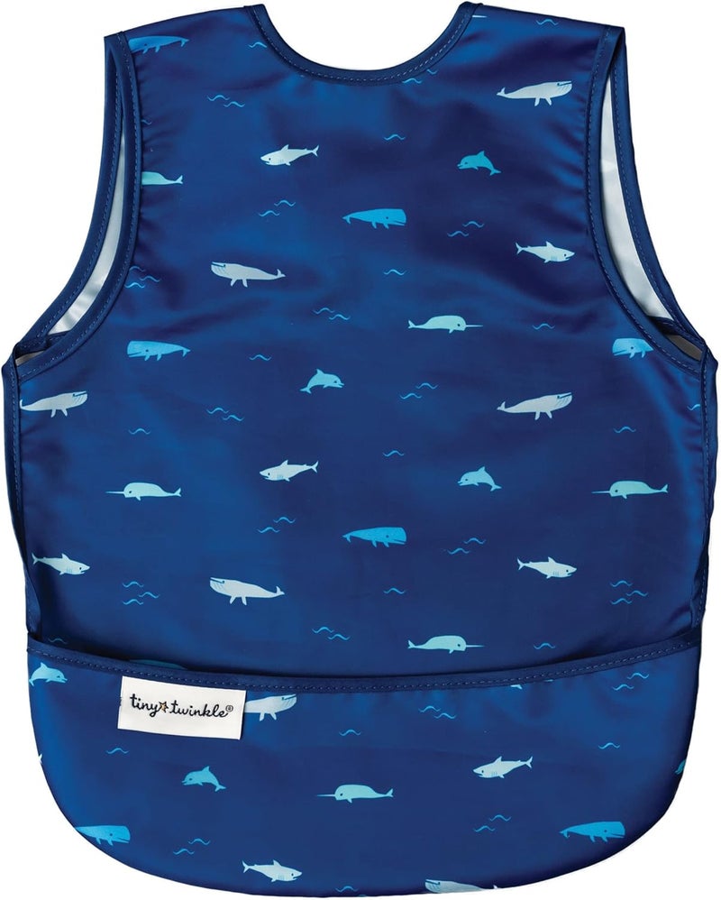 Tiny Twinkle Waterproof Baby Bib - Ocean Life - Image 1