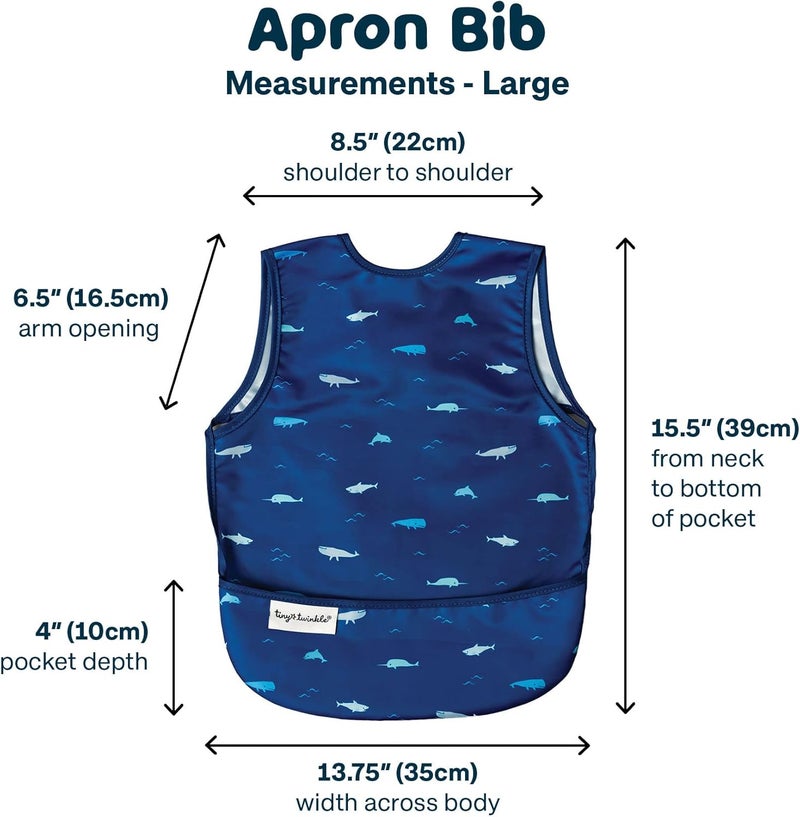 Tiny Twinkle Waterproof Baby Bib - Ocean Life - Image 5