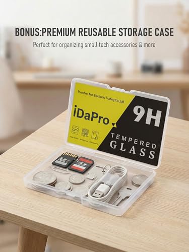 iDaPro [1 Black + 1 Clear] Screen Protector Case for Garmin Vivoactive 6,Full Protective Cover with Built-in 9H Tempered Glass & 4 Silicone Dust Plugs,Hard PC Shell,Complete Protection for Running,Gym - Image 5