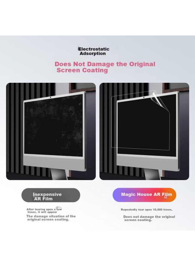 Mofawu Screen Protector For 24-inch Imac All-in Desktop, Ultra-clear Ar Anti-glare Film, Apple Computer Protective Film, Display Screen Film, Anti-reflective, High Transparency, High Definitio - Image 2