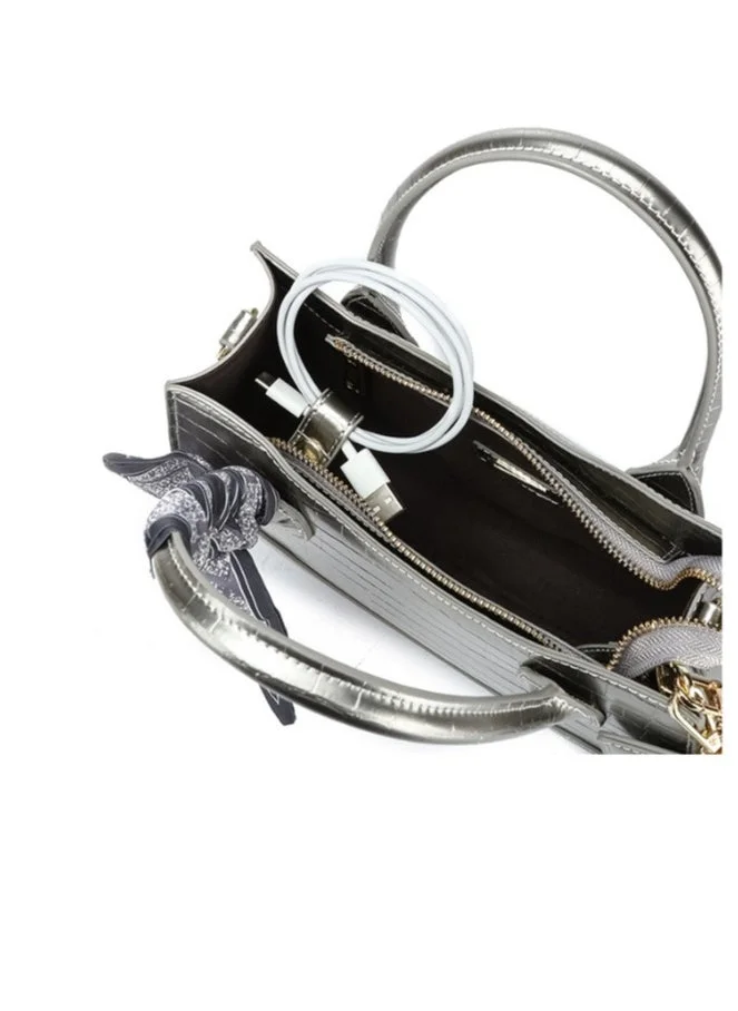 FYOR Metallic Textured Handbag BD 96