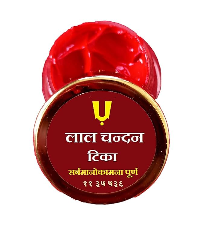 INDVIK INDVIK Lal ChandanSafed ChandanChandan Kesar Tika Made with Real and Pure Sandalwood with Spiritual Mantra  - Image 2