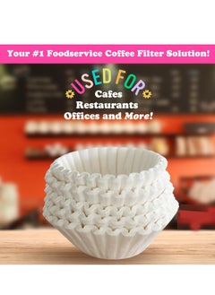 Beauenty Basket Coffee Filter,Commercial Coffee Filters,Large Coffee Filters,Premium Quality, All-Natural,Big u0026 Tall Filters Compatible with Coffee Machines（150 Pack）  - Image 4