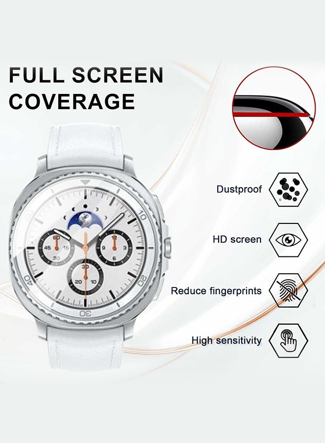 Tersely (3 Pack) 9H Hardness Tempered Glass Screen Protector for Samsung Galaxy Watch 8 Classic (46MM), Screen Protector Film Guard for Galaxy Watch 8 Classic 2025 - Image 3