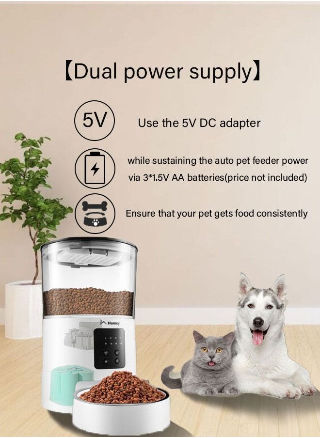Homey - Homey Automatic Pet Feeder  Programmable Food Dispenser with Timers and Portion Control - Image 1