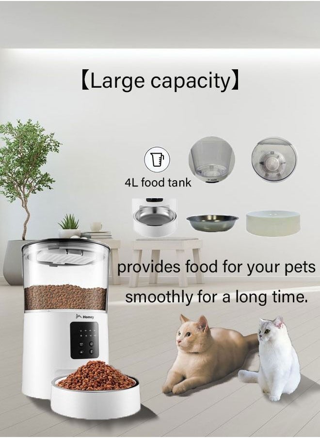 Homey - Homey Automatic Pet Feeder  Programmable Food Dispenser with Timers and Portion Control - Image 1