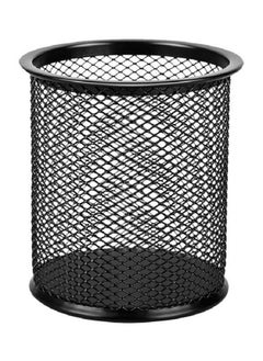 Deluxe MESH PEN HOLDER ROUND BLACK 