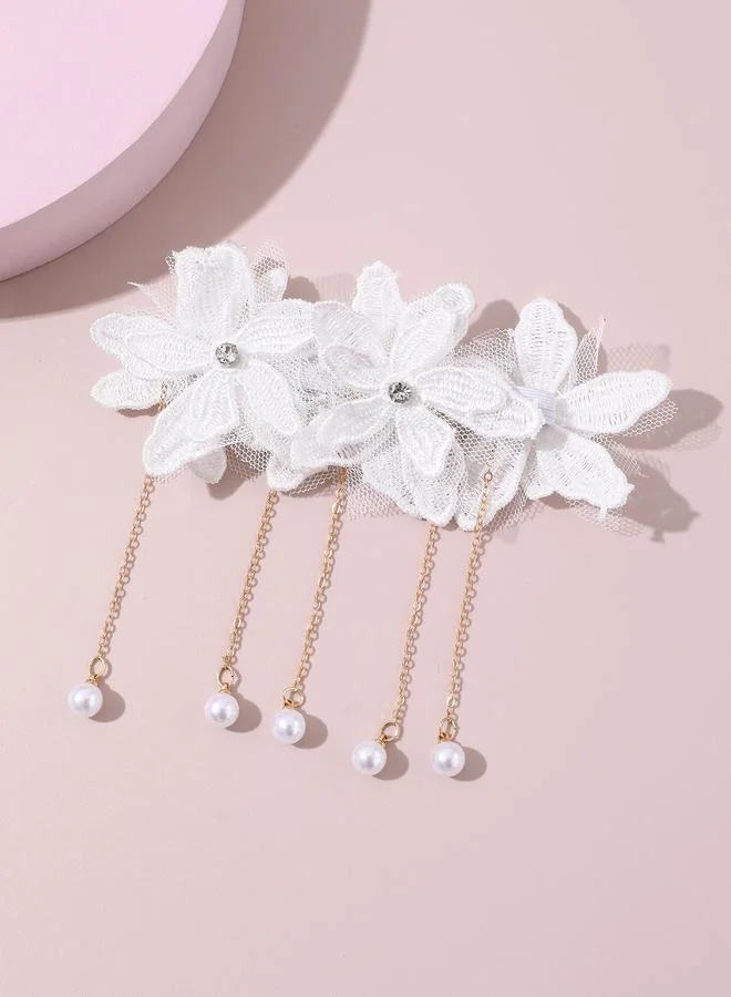 تايك تو Flower Chain Drop Hair Tie
