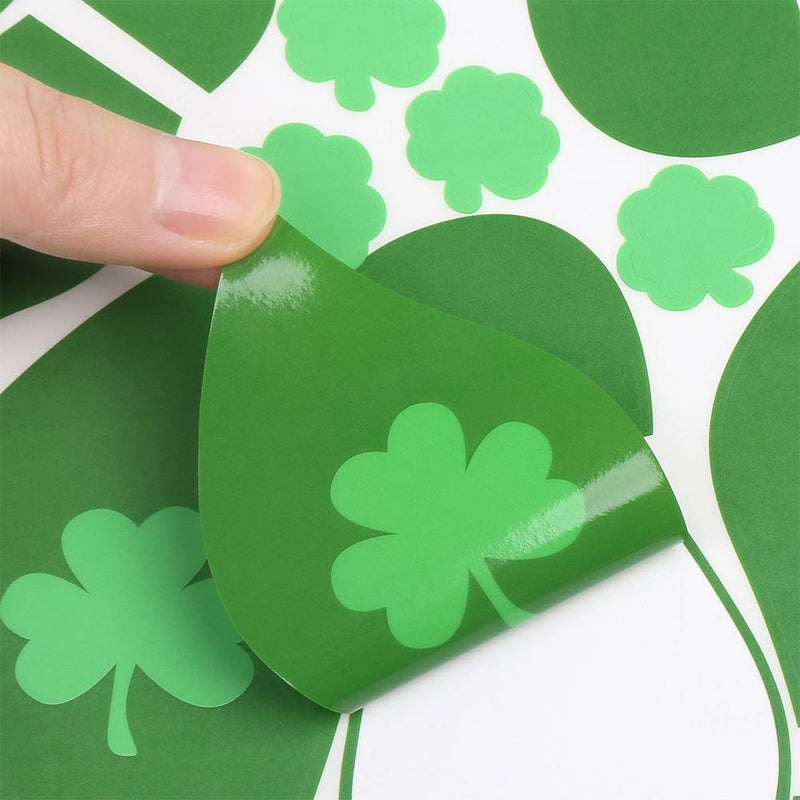 CCINEE 298pcs Leprechaun Footprint Floor Stickers Self-Adhesive Gold Coin Decals Stickers for St. Patrick's Day Window and Party Decorations 10 Sheets - Image 4