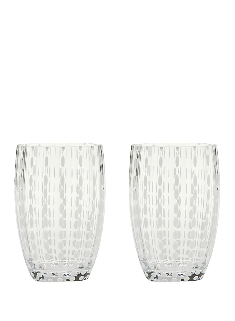 Zafferano Perle Glass Tumbler Clear Ø.71x109mm. CL.32