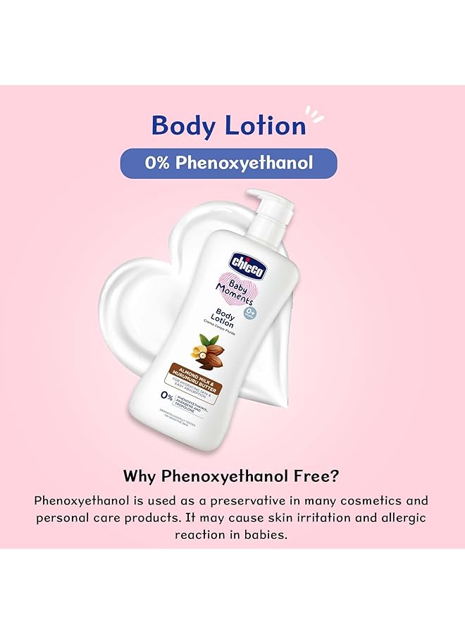 Chicco Baby Moments Body Lotion For Babies 200M|Almond Milk & Murumuru Butter L|Quick Absorb Formula With Natural Ingredients For Ultra Soft Skin|Dermatologically Tested|Parabens & Phenoxyethanol - Image 4