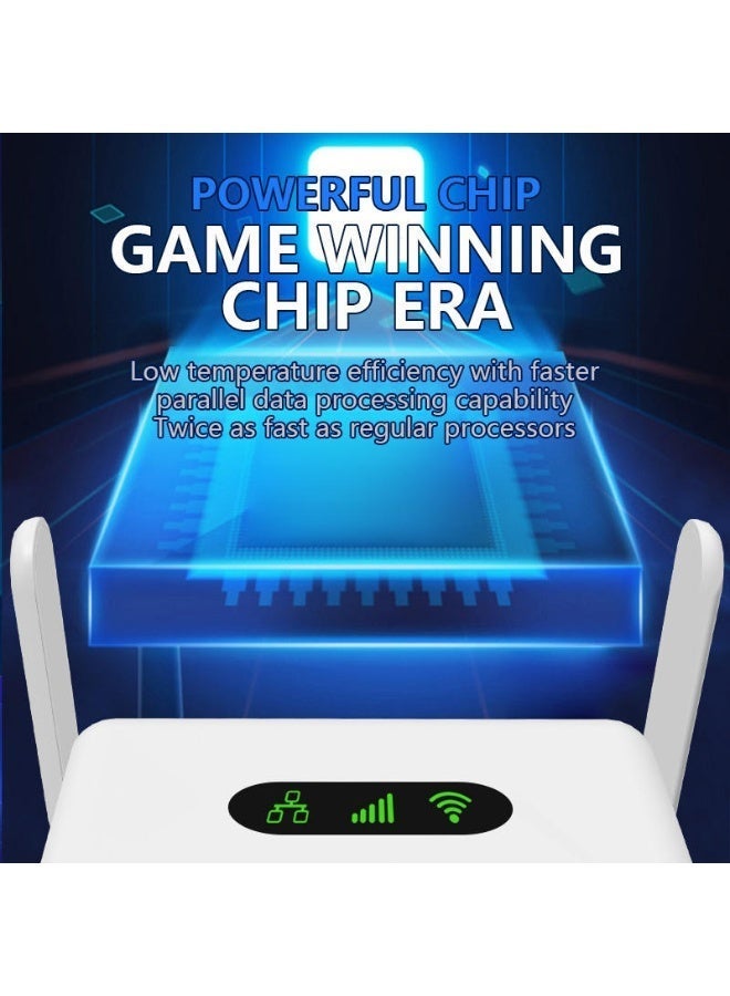 جهاز نقطة اتصال متنقلة (Hotspot) وجهاز توجيه لاسلكي ذكي (CPE) بتقنية 4G LTE – متوافق مع كبرى شركات الاتصالات، ويدعم توصيل أجهزة متعددة في آن واحد – جهاز واي فاي محمول باللون الأبيض. - Image 5
