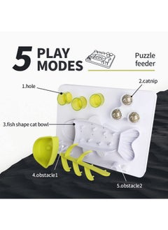 AFP Interactive Cat Food Maze, Mental Stimulation Cat Puzzle Toy Slow Feeding Treat Dispenser, Multiple Modules with 3 Catnip Balls Cat Digger Toy for Indoor Cats - pzsku/Z1C1D2AD801333D8293C0Z/45/_/1737031348/8f2cd64f-651a-426a-8756-231ade08ff19