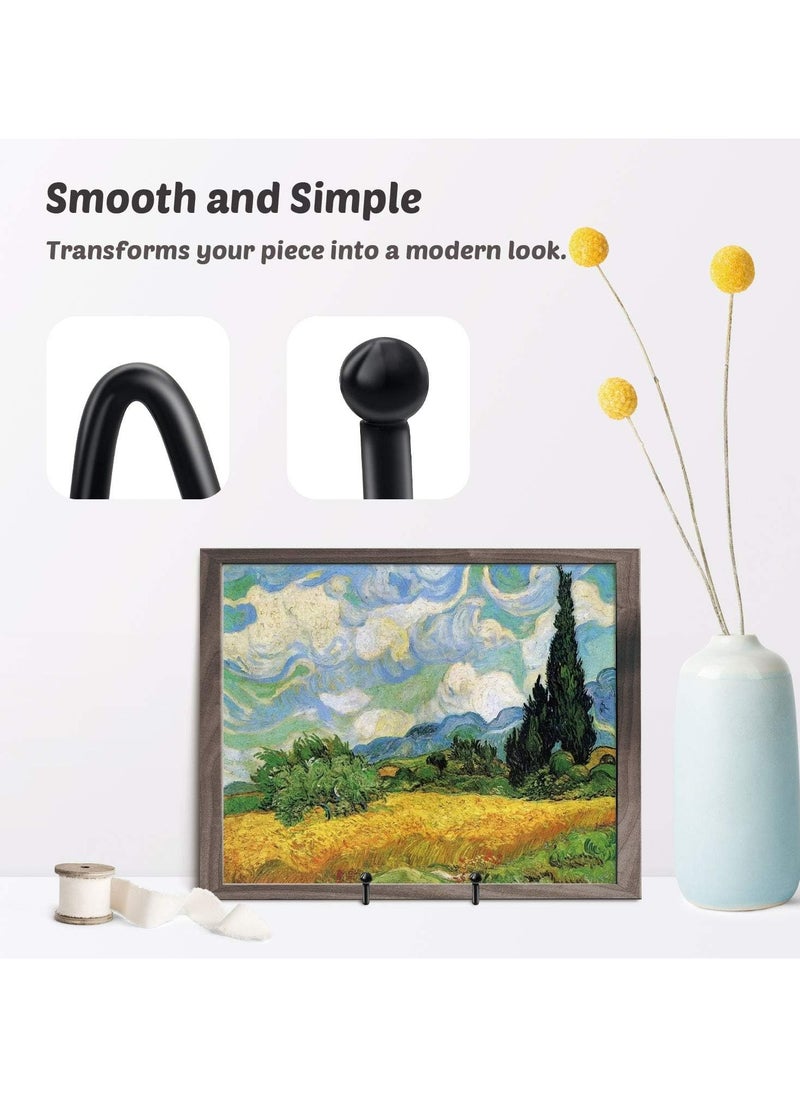 Oasisgalore 2 Pack 4 Inch Black Metal Easel Plate Stands, Frame Holder Stands  for Display  - Image 3