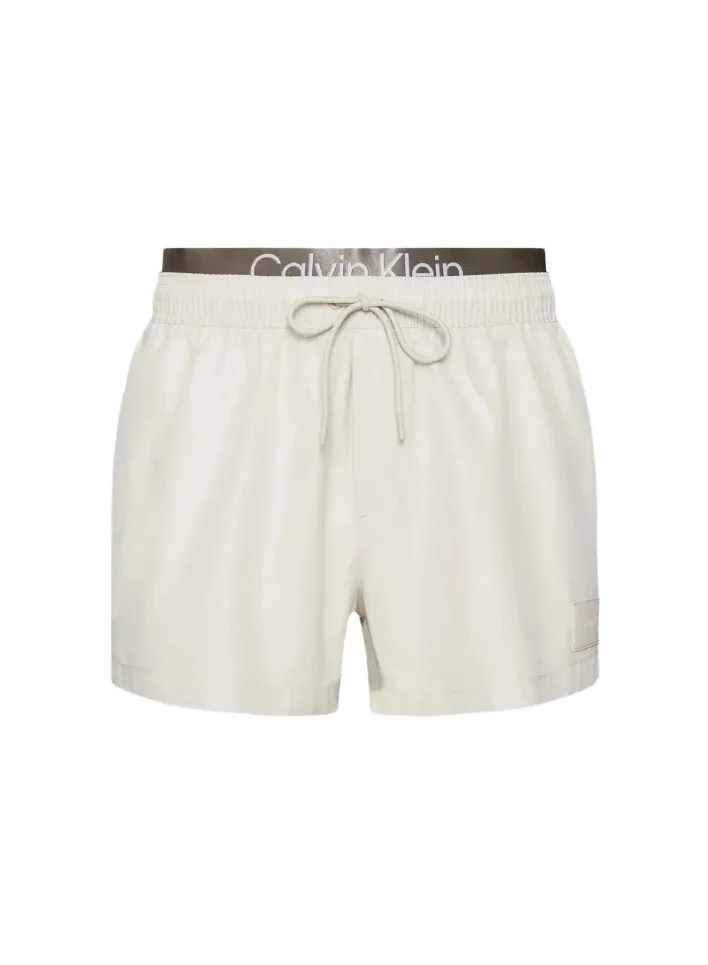 CALVIN KLEIN Short Double Waistband Drawstring Shorts