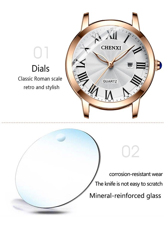 Loquat Women's Classic Wrist Watch  Gold/Green - Image 4