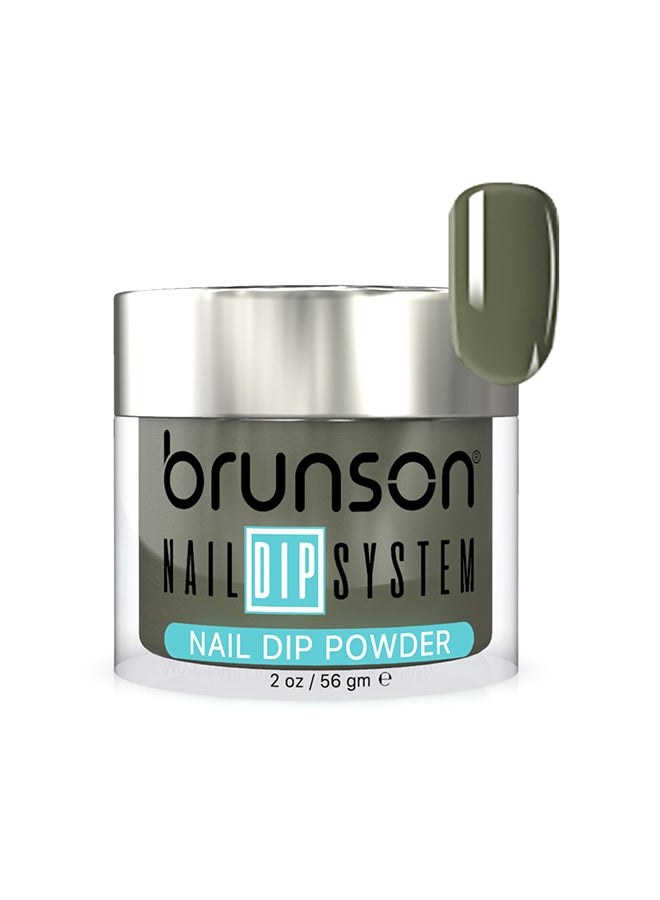 brunson Nail Dip Powder Dip And Buff System Color 56gm, French Nail Art Starter Manicure Salon DIY At Home Odor Free And Long Lasting No Needed Nail Lamp Curing BDK121