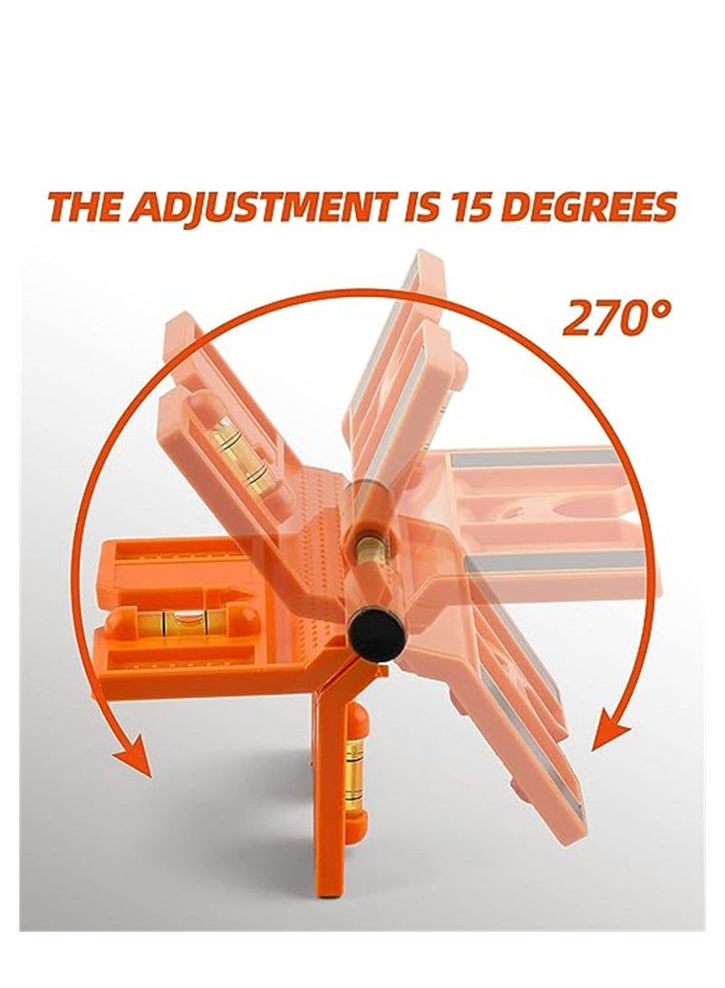 Magnetic Post Level with Elastic Loop Portable Foldable Spirit Level for Hands-free Convenience Ideal for Construction and Carpentry  - Image 3