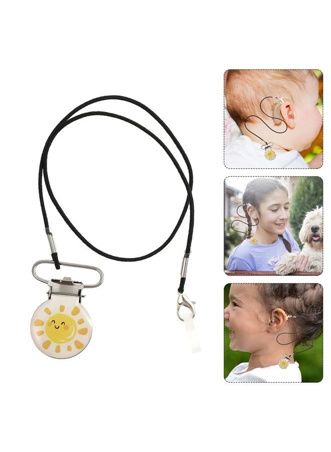 Scicalife Clip Anti- Lost Lanyard Keepers Single Ear BTE Hearing Aids Holder Straps Protector Retaining Clips with Hanging Rope for Adults Seniors Kids Style 3 - Image 5