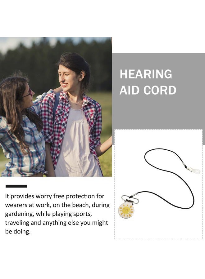 Scicalife Clip Anti- Lost Lanyard Keepers Single Ear BTE Hearing Aids Holder Straps Protector Retaining Clips with Hanging Rope for Adults Seniors Kids Style 3 - Image 4