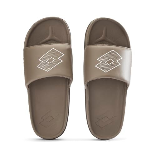 Lotto Men Enduro Plus Brown Slides - Image 1